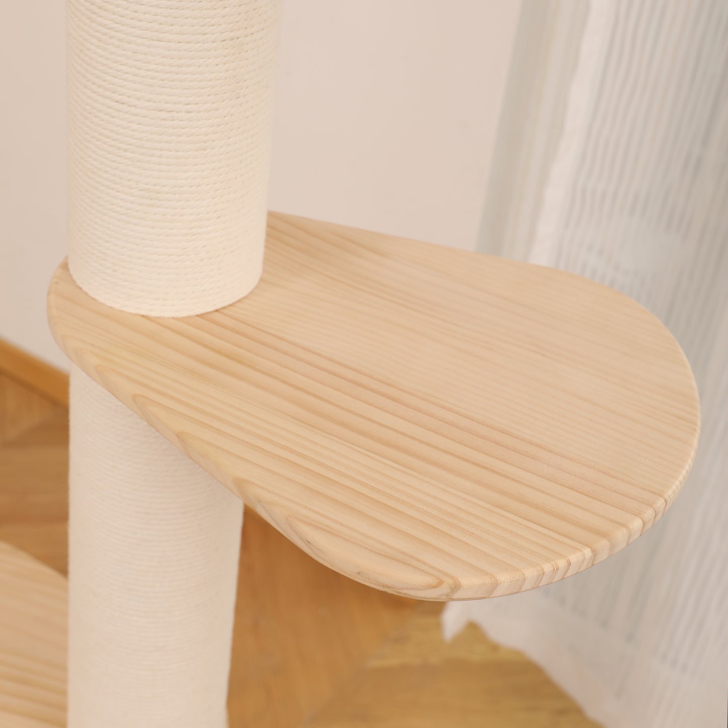 Parts - teardrop shape pedal for floor to ceiling cat tree