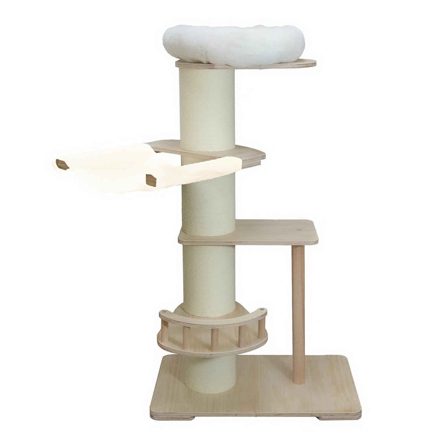 6.3” Thick Pillar Cat Tree (4 Tiers)
