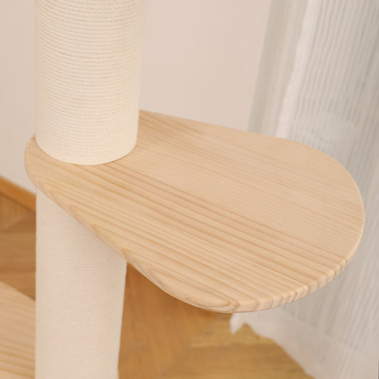 Parts - teardrop shape pedal for floor to ceiling cat tree