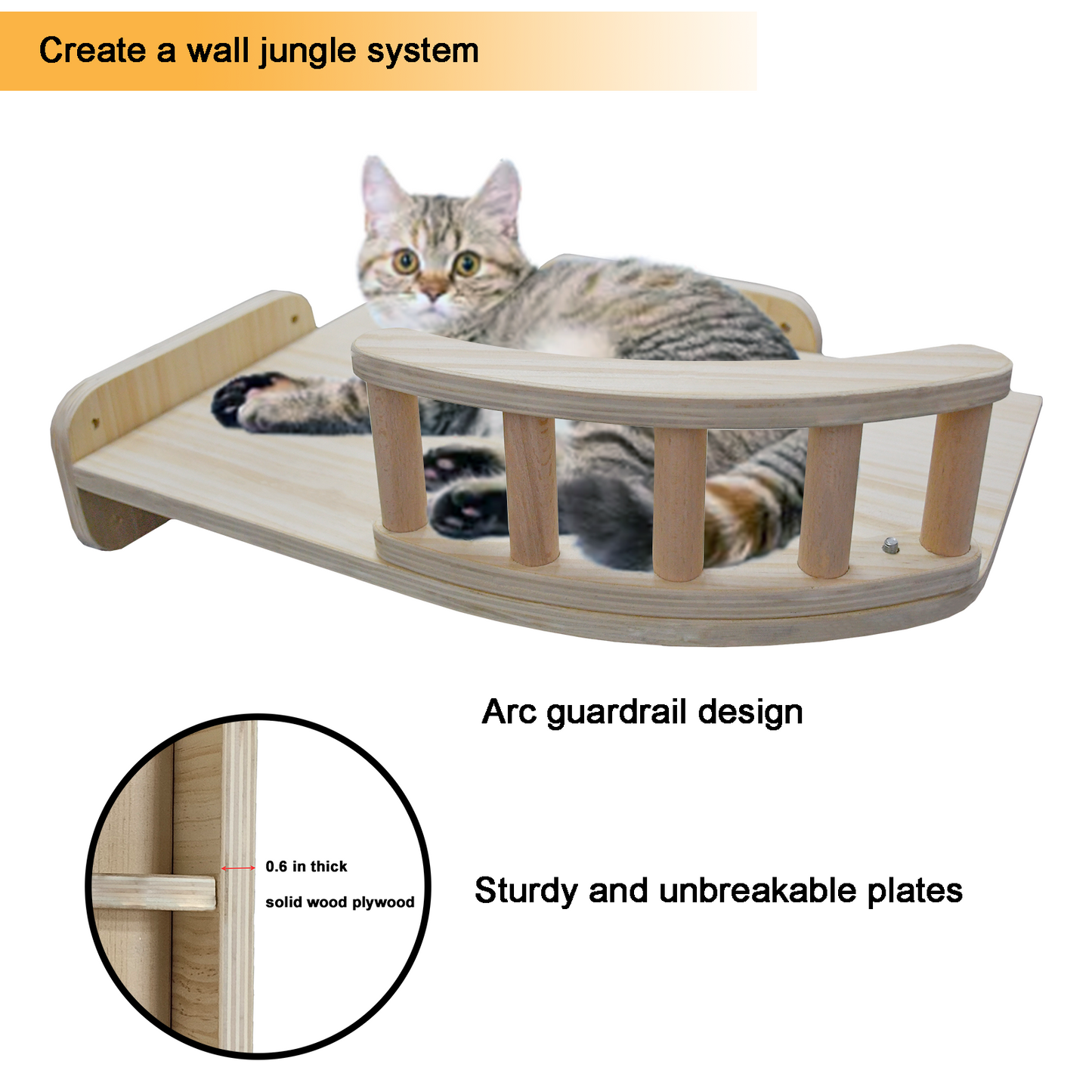 Cat Wall Shelves (Corner)