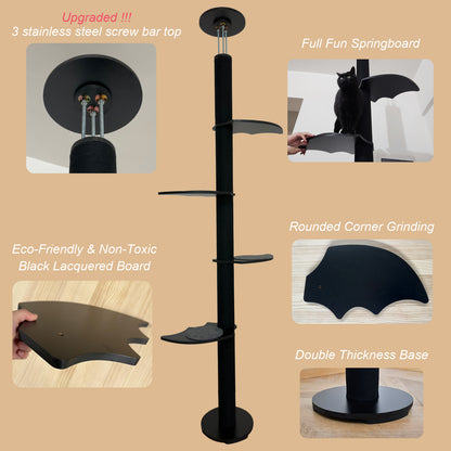 Spooky Gothic Style Cat Trees Floor-to-Ceiling