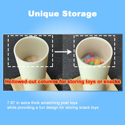 7.87" Thick Cat Scratching Post (Storage Design)