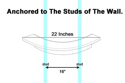 Cat Wall Shelves (Curved Waved)