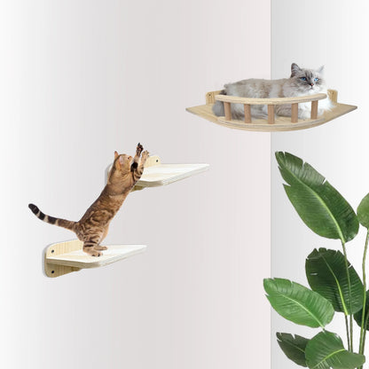 Cat Wall Shelves (Corner)