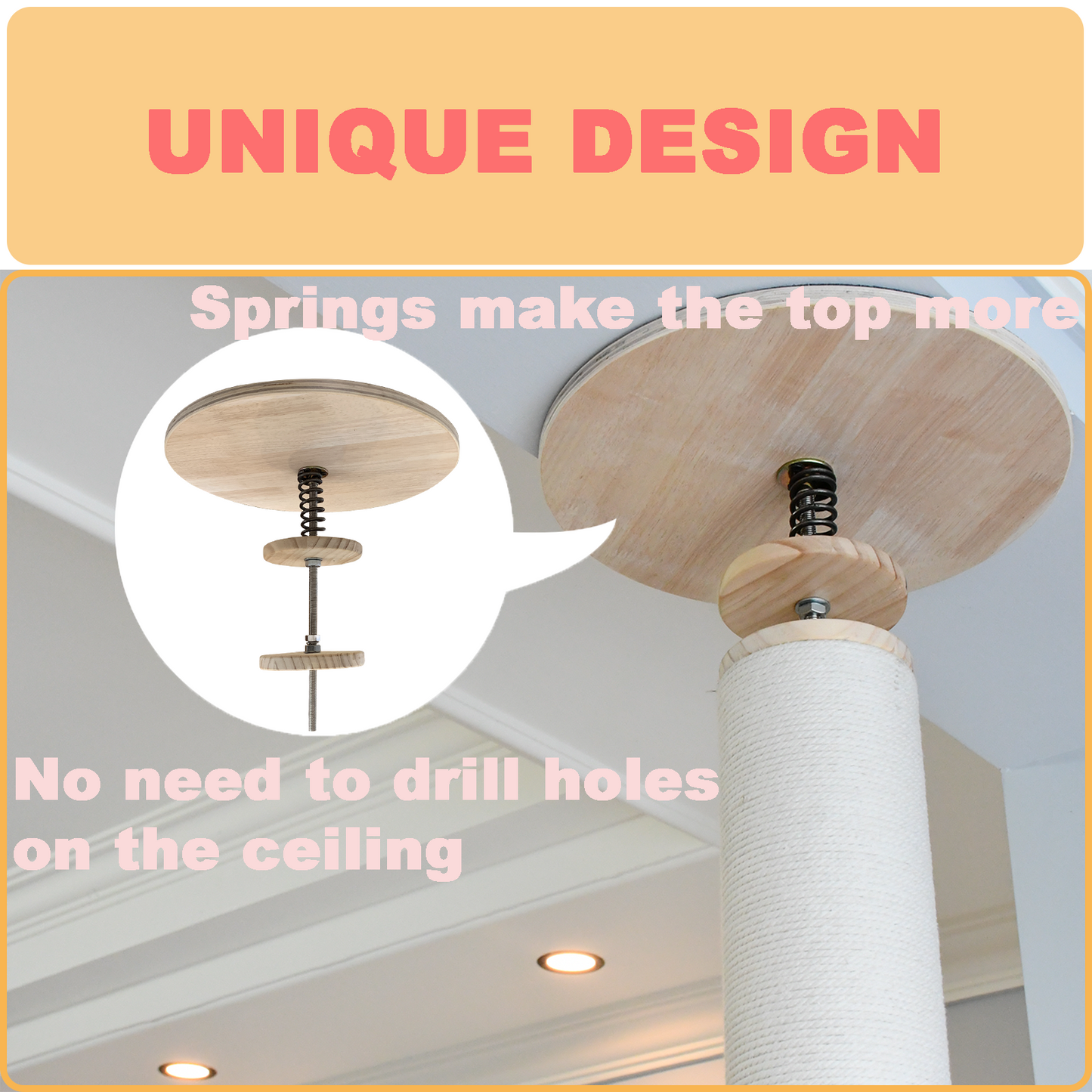 Floor to Ceiling Cat Tree (Dome Space Capsule)