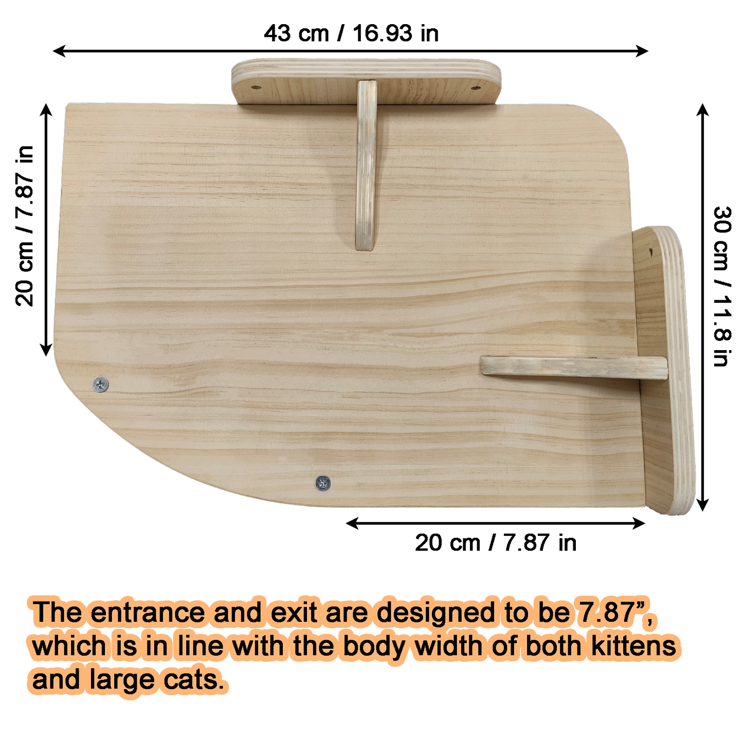 Cat Wall Shelves (Corner)