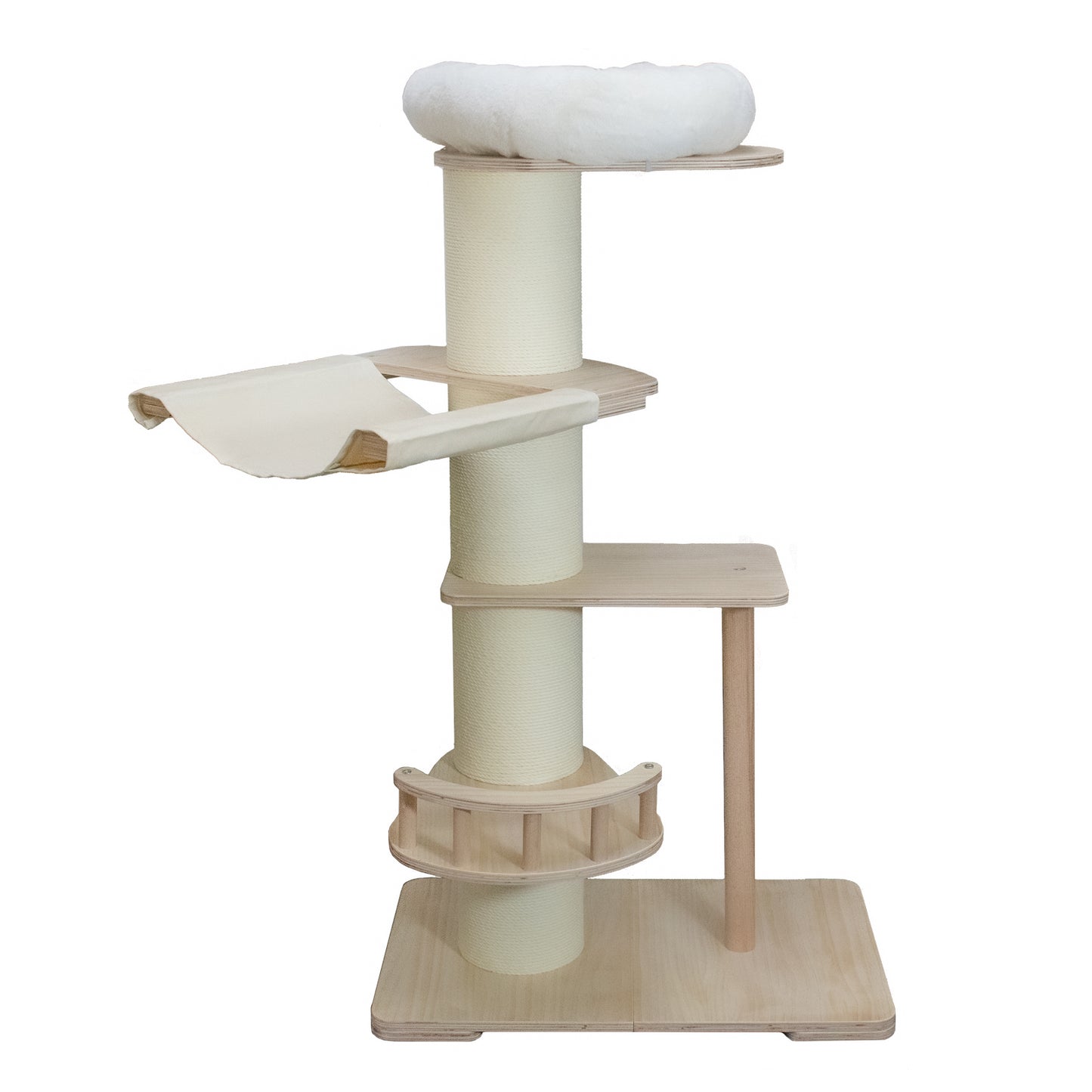 6.3” Thick Pillar Cat Tree (4 Tiers)
