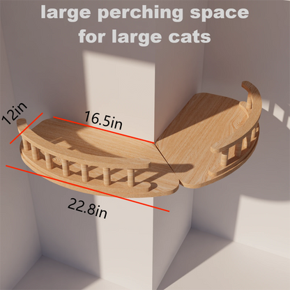 Cat Wall Shelves (External Corner)