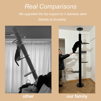 Spooky Gothic Style Cat Trees Floor-to-Ceiling